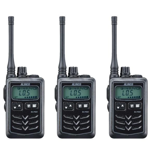 ALINCO DJ-P321 トランシーバー 3台セット ALINCO（アルインコ） インカム DJ-P321BM （ブラック） 3台セット