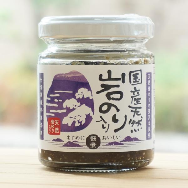 九州地方で採れた天然岩のりを使用しています。美味しく食べやすい甘口タイプに仕上げました。【原料名】醤油(大豆・小麦を含む)(国内製造)、麦芽水飴、のり(岩のり50％、あまのり25％、ひとえぐさ25％)、粗糖、みりん、醸造酢【内容量】95g※...