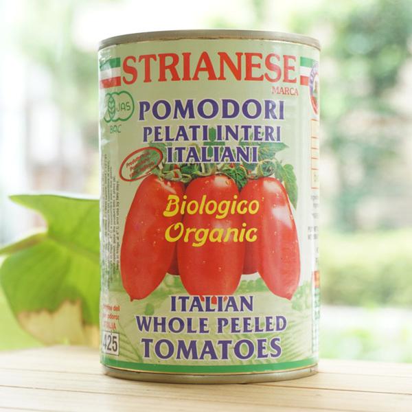 有機トマト缶 (ホール) 400g アルマテラ STRIANESE POMODORI ITALIAN WHOLE PEELED TOMATOES