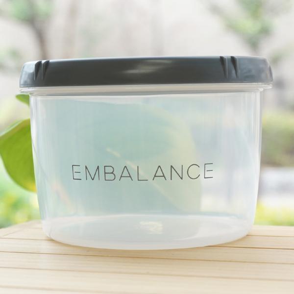 EMBALANCE ラウンドコンテナ (L) グレー エンバランス EMBALANCE ROUND