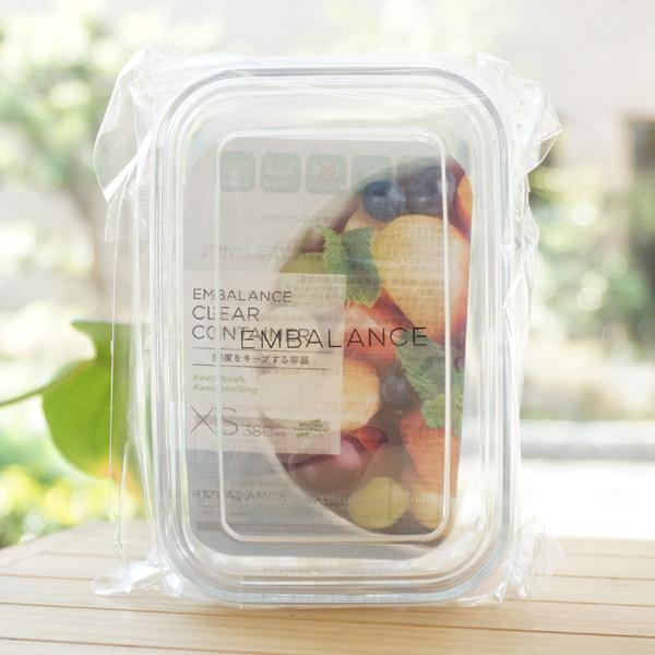 EMBALANCE クリアコンテナ (XS) 380ml エンバランス EMBALANCE CLEAR