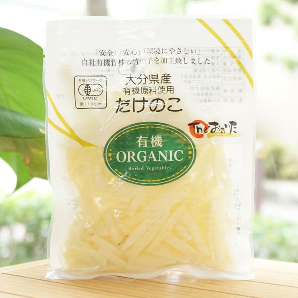 ■自社管理の有機竹の子圃場の竹の子を皮むき・カット・ボイル・袋詰めしております。■下茹で済みですので開封後はそのままお料理にご使用いただけます。■竹の子本来の香りがご賞味いただけます。■細切りタイプ。■有機ＪＡＳ認証品。■本品は、農林水産省...