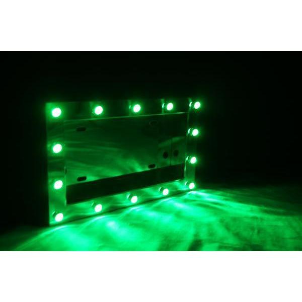 大型ナンバー枠 パイロット(緑) ジェットイノウエ 中型LEDパイロットナンバープレート枠 字光