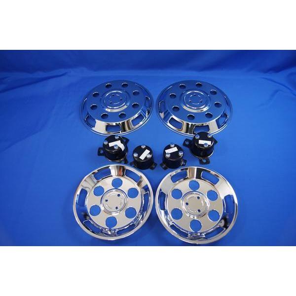 タイタンダッシュ用フロント15×R12インチメッキホイールカバー