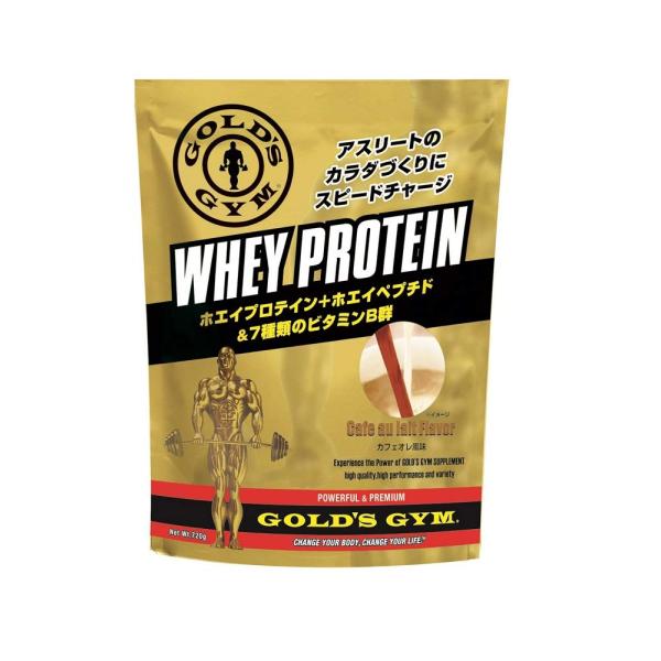他サイト： ゴールドジム(GOLD'S GYM) ホエイプロテイン カフェオレ風味 720gの商品画像