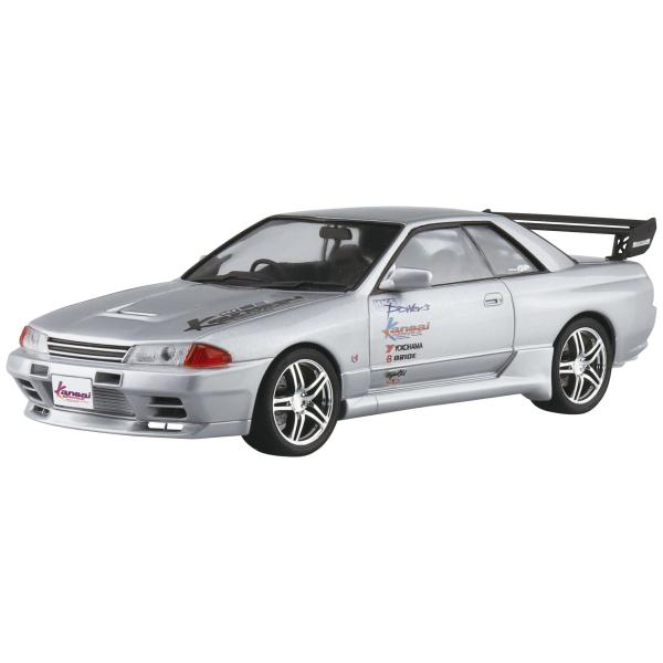 青島文化教材社(AOSHIMA) 1/24 ザ・チューンドカーシリーズ No.76 HKS 関西 BNR32 スカイラインGT-R 1990