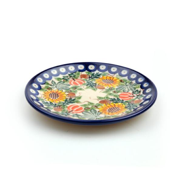 平皿φ16cm[K1101-DU422]【ポーリッシュポタリー[ポーランド食器・陶器