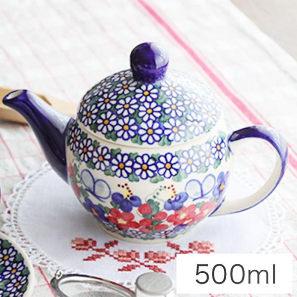ティーポット・小[V325-A001]【ポーリッシュポタリー[ポーランド