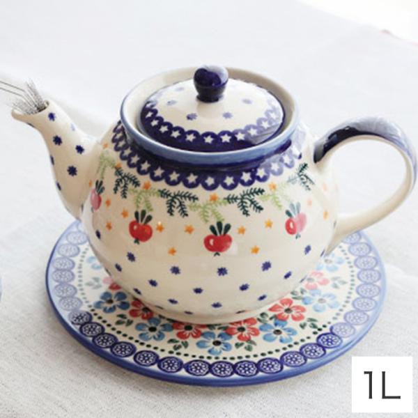 ティーポット・大[W504-133]【ポーリッシュポタリー[ポーランド食器  