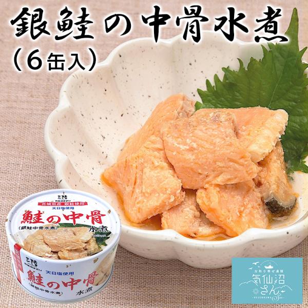 銀鮭 中骨水煮 送料無料 (170g×6缶入) ほてい 缶詰 宮城県産 銀鮭 中骨水煮 送料無料 (170g×6缶入) ほてい 缶詰 宮城県産