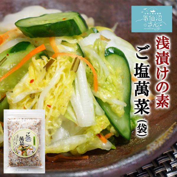 浅漬けの素 ご塩萬菜 (ごえんまんさい) 送料無料 (100g 袋タイプ ※ポスト投函) 小野徳 調味料 漬け物 焼き魚 炒め物 簡単