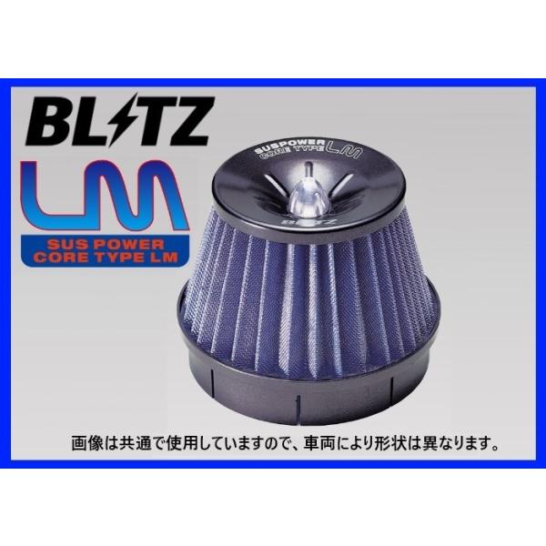 BLITZ（ブリッツ） SUSパワーLM エアクリーナー (ブルー) ミラ ジーノ