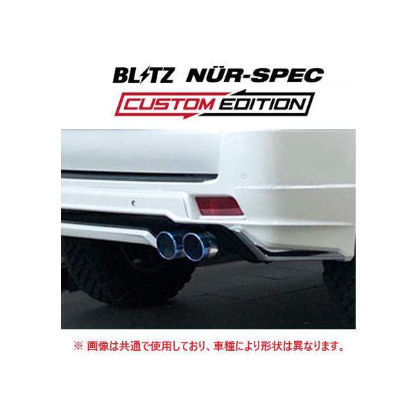 個人宅OK ブリッツ ニュルスペック カスタムエディション マフラー (チタン) 真円W出し ランクルプラド TRJ150W　63193V