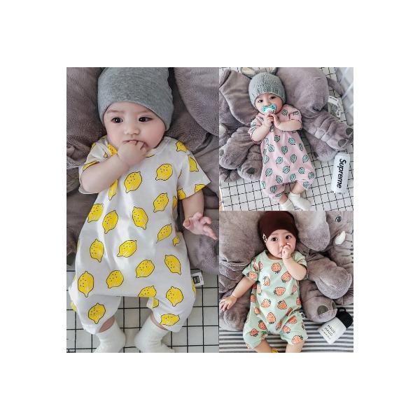 【素材】100％綿素材。通気性、吸収性も優れており、お肌が敏感な赤ちゃんでも安心してお使い頂けます。汗をしっかり吸収し、洗濯しても傷みにくく型崩れしにくい丈夫な素材です。【デザイン】かわいいフルーツ柄のデザインがとてもキュート♪幼稚園、保育...