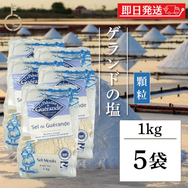 【顆粒】ゲランドの塩 【1kg × 10袋】セル マラン ド ゲランド セルマランドゲランド ゲランドの塩 顆粒 1kg 5個 セルマランド