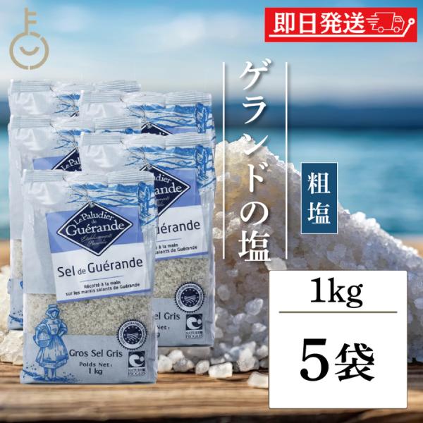 ※沖縄への配送不可。自動キャンセルとなります。フランス・ブルターニュ半島南部のゲランドの塩田に海水を引き込み、太陽と風の恵みだけで結晶化した自然海塩。一切の加工や添加物を加えていません。あら塩なのでしっかりとした粒感と、灰色がかった色味が特...