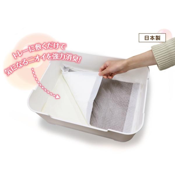 猫トイレ 猫 シート 消臭シート システムトイレ用 洗える消臭シート システムトイレ 消臭  猫用 トイレ 室内 におい 消臭 防臭