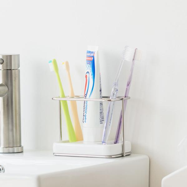 KEYUCA（ケユカ） 歯ブラシ立て 歯ブラシホルダー 6本 シンプル