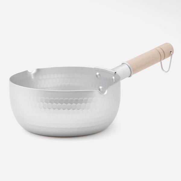 日本製 国産 キッチン用品 調理器具 片手鍋 アルミ鍋 ガス火対応 目盛り付き｜ ゆきひら鍋 20cm  KEYUCA(ケユカ) (グッドプライス)