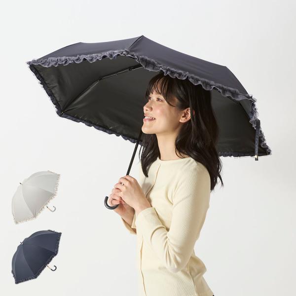 KEYUCA（ケユカ） 日傘 完全遮光 折りたたみ UVカット 軽量 晴雨兼用