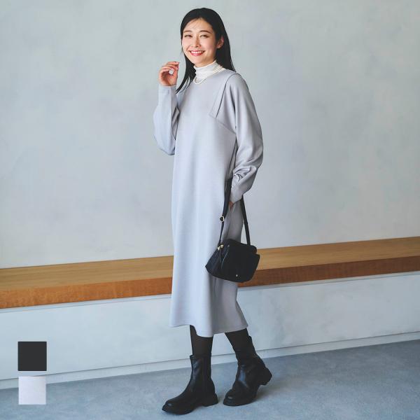 KEYUCA（ケユカ） ワンピース レディース 長袖 春 秋 冬 細見え