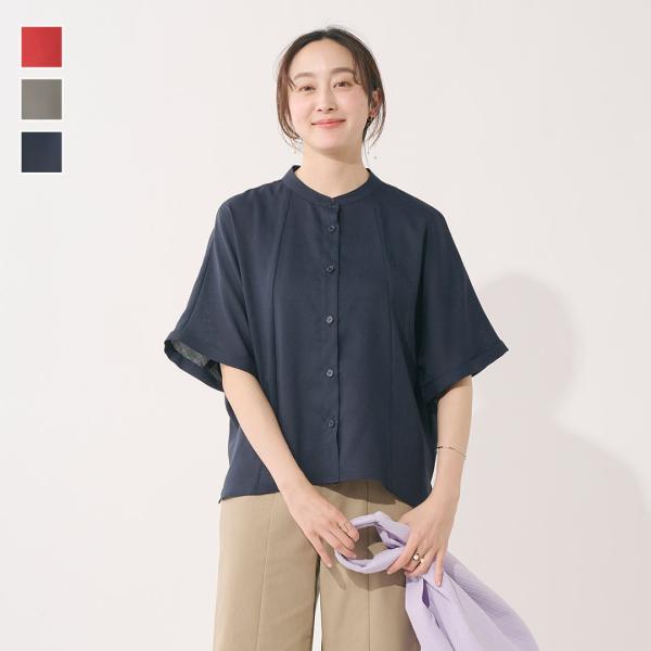 KEYUCA（ケユカ） レディース トップス シャツ オーバーサイズ 5分袖