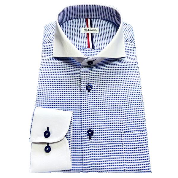 ワイシャツ メンズ 長袖 形態安定 ドレスシャツ ギンガムチェック クレリック ホリゾンタル ワイドカラー スリムフィット シャツ ビジネス お洒落着 Kf68 2 Kf68 2 K F Planning 通販 Yahoo ショッピング