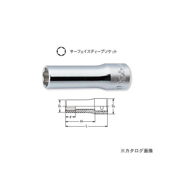 �R�[�P�� ko-ken 3/8"(9.5mm) 3310M 15mm �T�[�t�F�C�X�f�B�[�v�\�P�b�g