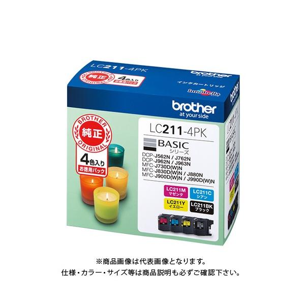 �u���U�[ �C���N�J�[�g���b�W 4�F�p�b�N LC211-4PK