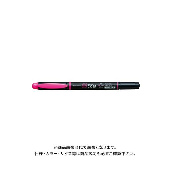 トンボ鉛筆 蛍光マーカー蛍COAT 桃 WA-TC90