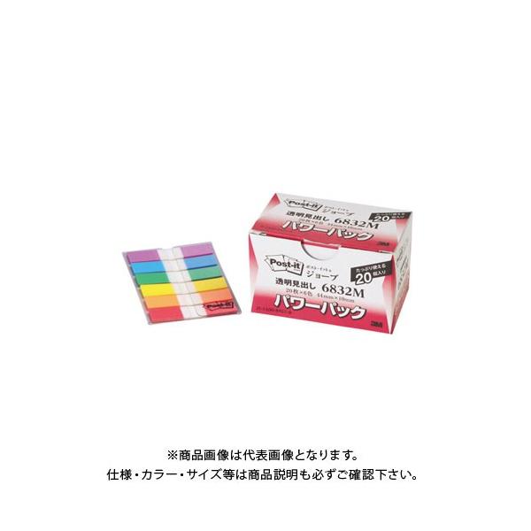 他サイト： スリーエム ポストイットジョーブパワーP透明見出し 6832Mの商品画像