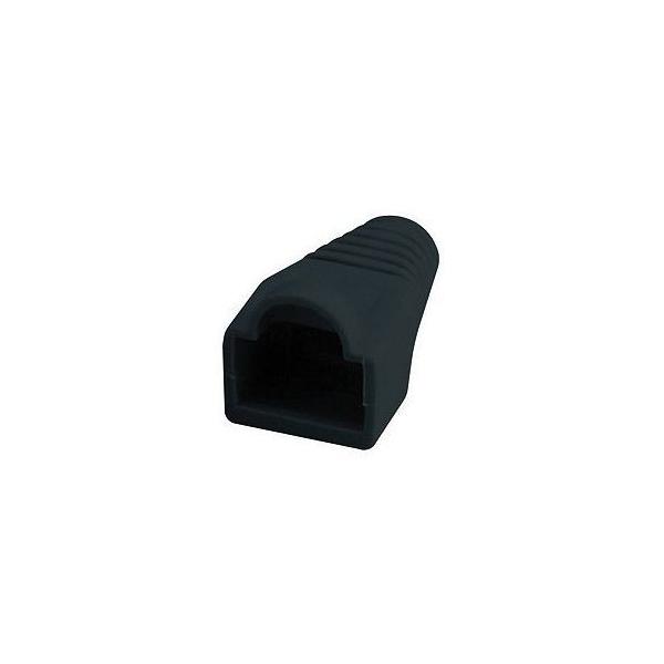 ジェフコム JEFCOM モジュラープラグカバー 黒 MJC-8BK