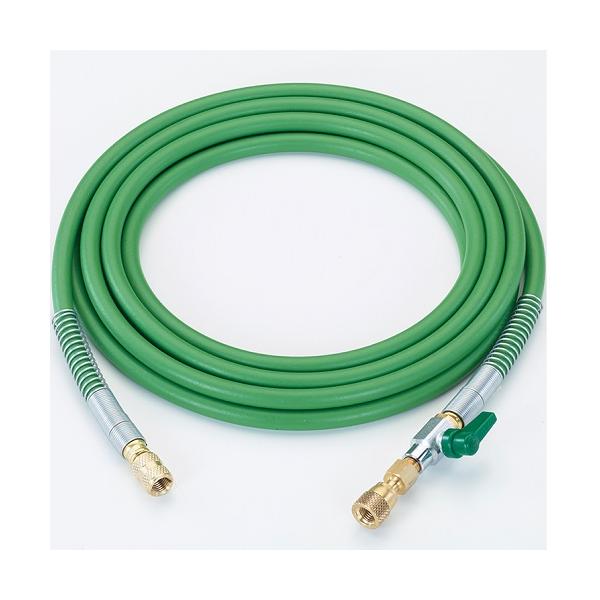 バルブ付耐圧ホース 1/4FメスX1/4Fメス 5m TA381KC-5 タスコ TASCO