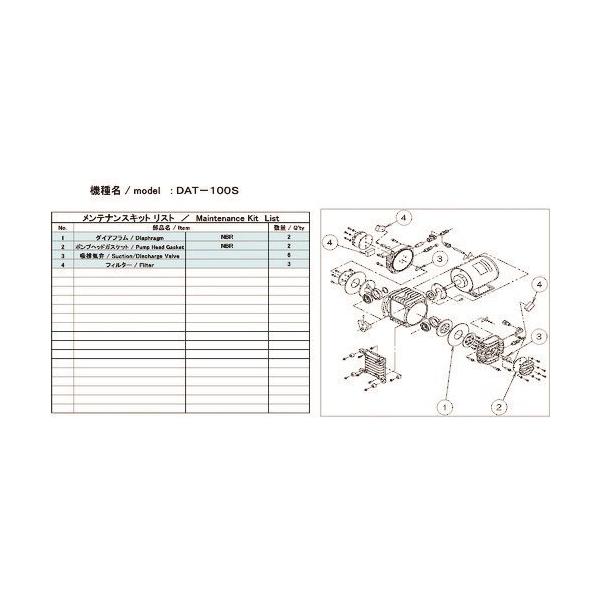 ULVAC DAT-100S�p�����e�i���X�L�b�g DAT-100S MAINTENANCEKIT