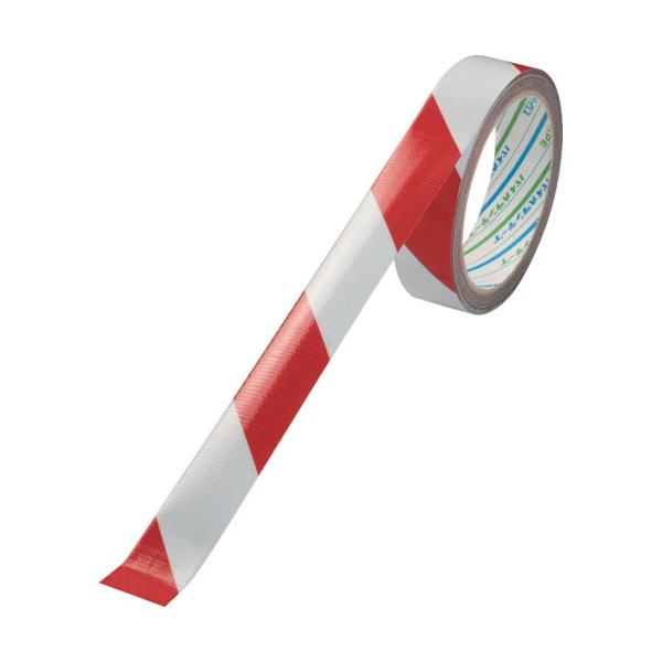 �p�C�I���� �ċA���˃e�[�v 25mm×10m �z���C�g/���b�h RF-30-WR-25