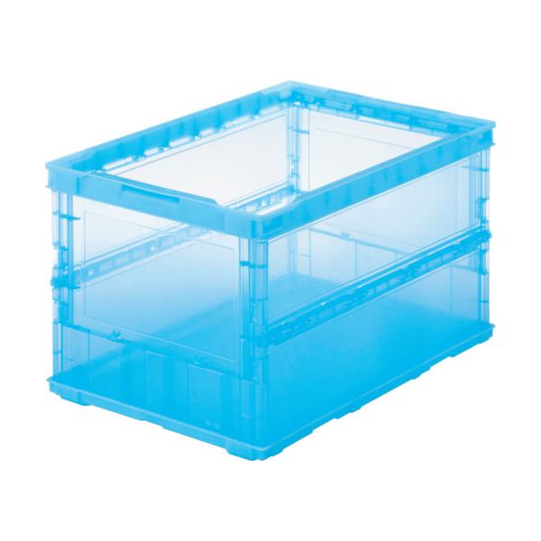 TRUSCO ���^�܂肽���݃R���e�i �I���R�� �X�P���R�� 50L �����u���[ �� TSK-O50B:B