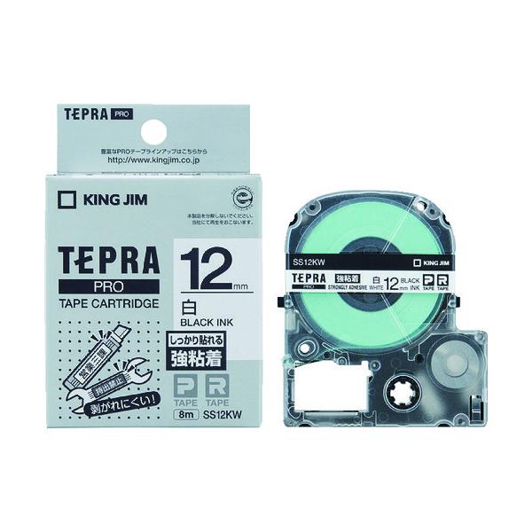 KING JIM �y�����z�u�e�v���vPRO�e�[�v 12mm ���S�����x�� �����x��/������ ����8m SS12KW