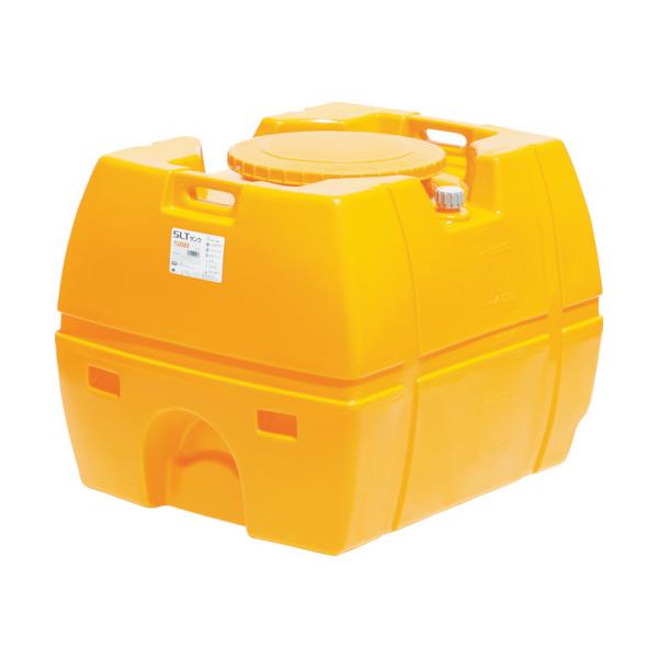 (送料別途)(直送品)スイコー スーパーローリータンク 500L オレンジ (フタ含む) SLT-500