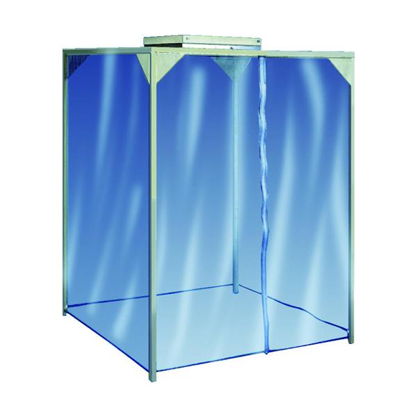 (送料別途)(直送品)日本無機 簡易クリーンブース 清浄度クラス100~1000(Fed/Std) 消費電力(W)68(50HZ)/64(60HZ) PFB-1515-1L1