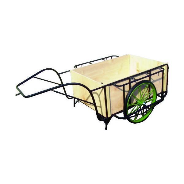 (運賃見積り)(直送品)ムラマツ リヤカー エアー車輪木箱付き MR-3K