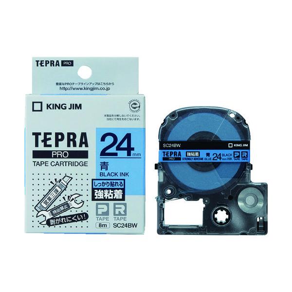 KING JIM �y�����z�u�e�v���vPRO�e�[�v 24mm ���S�����x�� ���x��/������ ����8m SC24BW