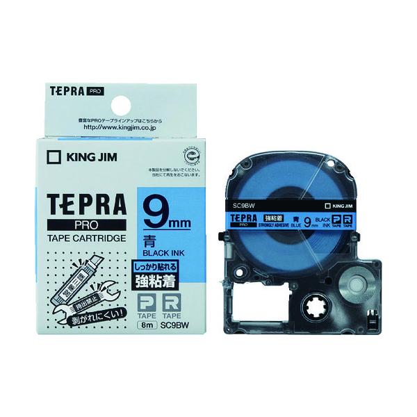 KING JIM �y�����z�u�e�v���vPRO�e�[�v 9mm ���S�����x�� ���x��/������ ����8m SC9BW