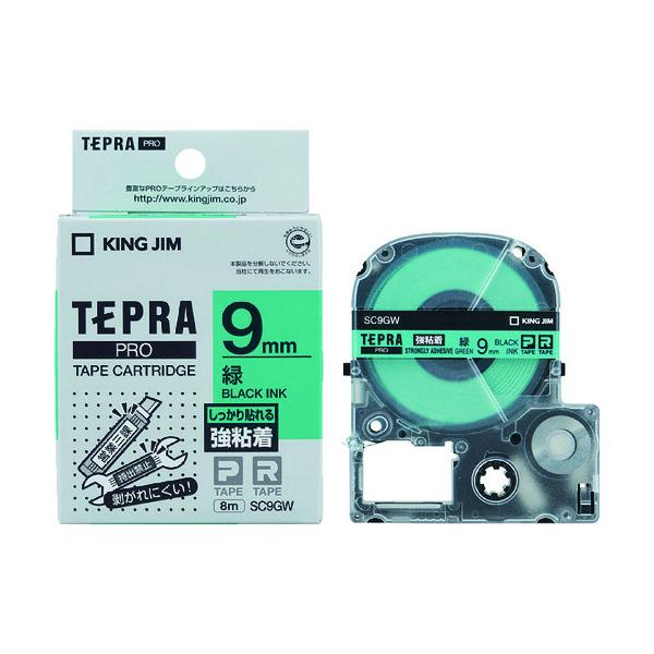 KING JIM �y�����z�u�e�v���vPRO�e�[�v 9mm ���S�����x�� �΃��x��/������ ����8m SC9GW