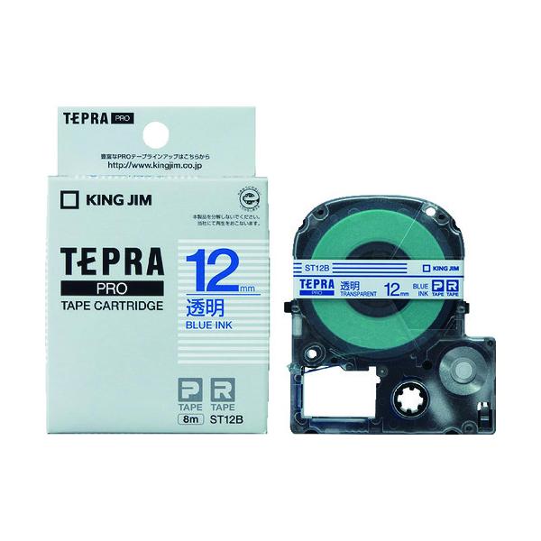 KING JIM �y�����z�u�e�v���vPRO�e�[�v 12mm �������x��/���� ����8m ST12B