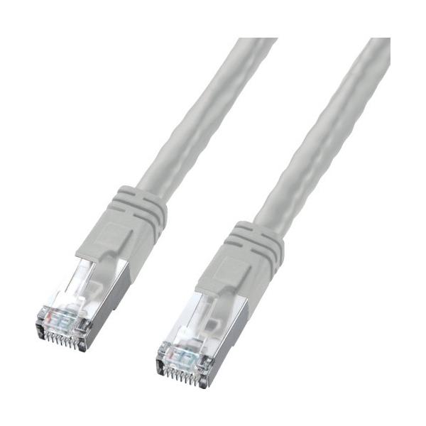 SANWA CAT6 LAN�P�[�u�� PoE�Ή��^�C�v ���C�g�O���[ 15m KB-T6POE-15