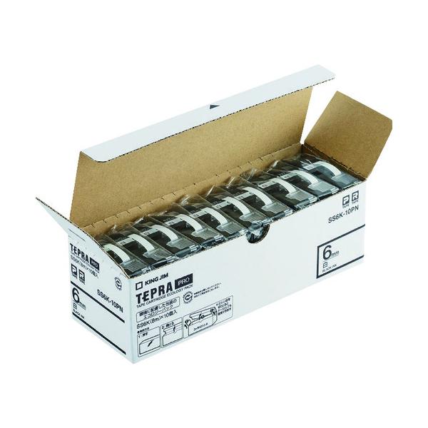 KING JIM �y�����z�u�e�v���vPRO�e�[�v 6mm �G�R�p�b�N(10����)/�����x��/������ ����8m SS6K-10PN