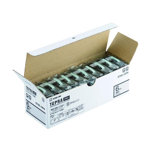 KING JIM �y�����z�u�e�v���vPRO�e�[�v 6mm �G�R�p�b�N(5����)/�������x��/������ ����8m ST6K-10PN