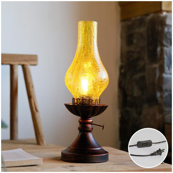 電気スタンド カンテラ 石油ランプ テーブルライト 照明 LED卓上ライト