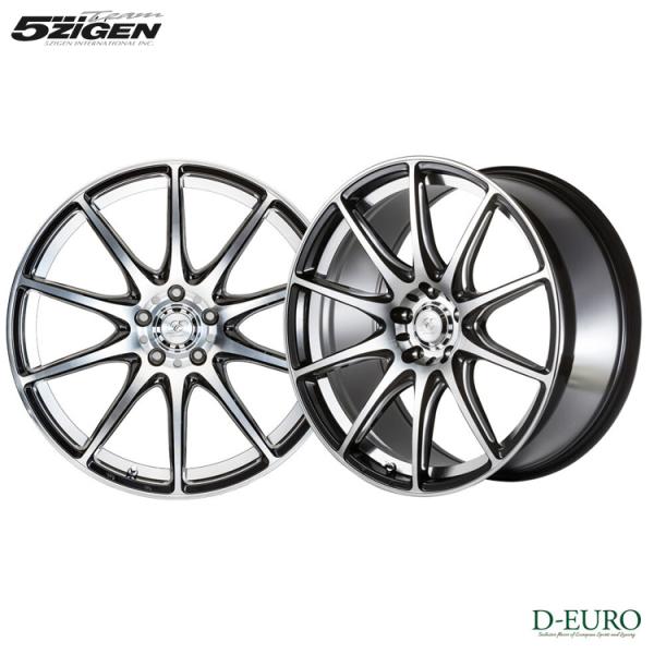 20インチ 5H120 8.5J 8.5J+35 5穴 ホイール 【1本単品 新品】 ブラックポリッシュ D-EURO SPORT 送料無料 ゴジゲン