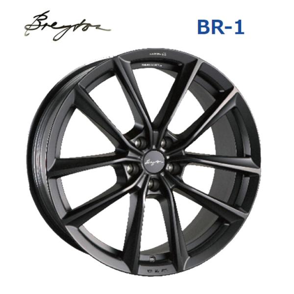 21インチ 5H112 9.5J 9.5J+36 5穴 ホイール 【1本単品 新品】 マットブラック BREYTON BR1 送料無料 阿部商会